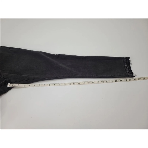 Abercrombie & Fitch Jeans Mid Rise Super Skinny Ankle Raw Hem Size 31/ 12 R NEW - Picture 9 of 10